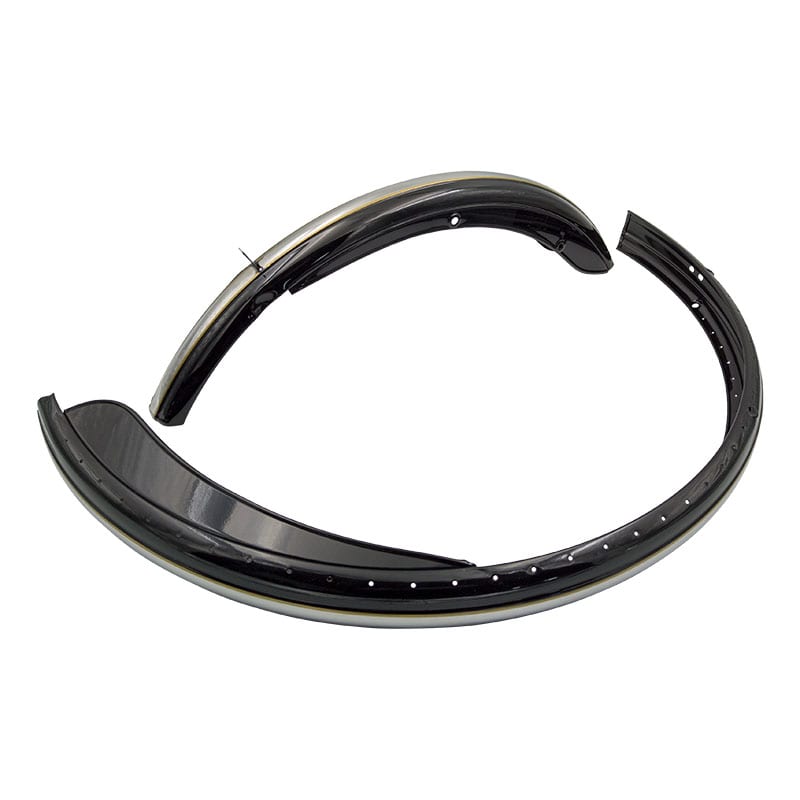 26" Front+Rear Fender without Rods and Clamps Black