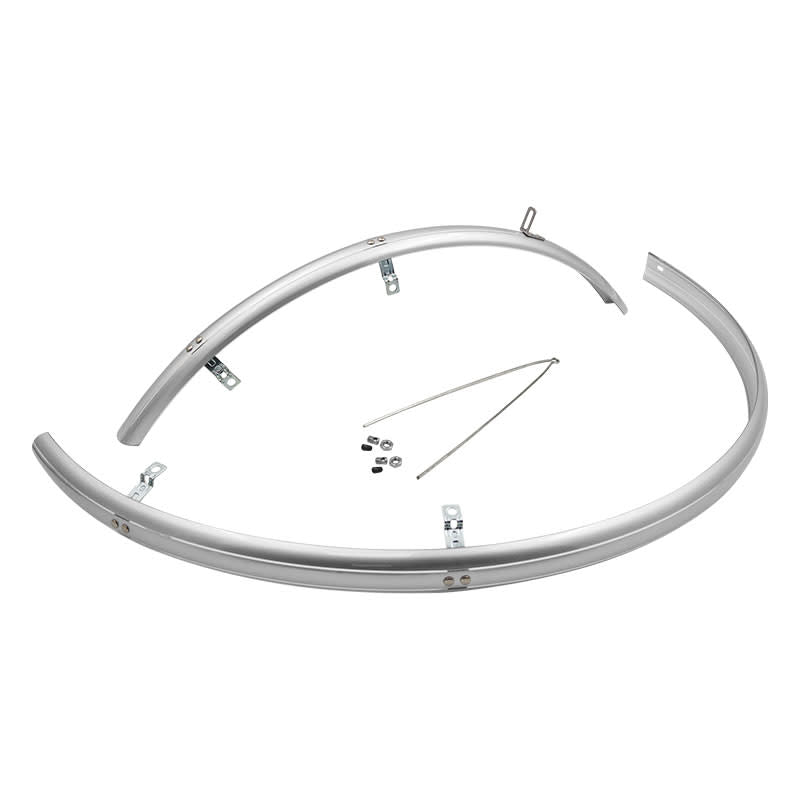 28" x Width: 36mm CONDORINO Silver Fender (Pair)