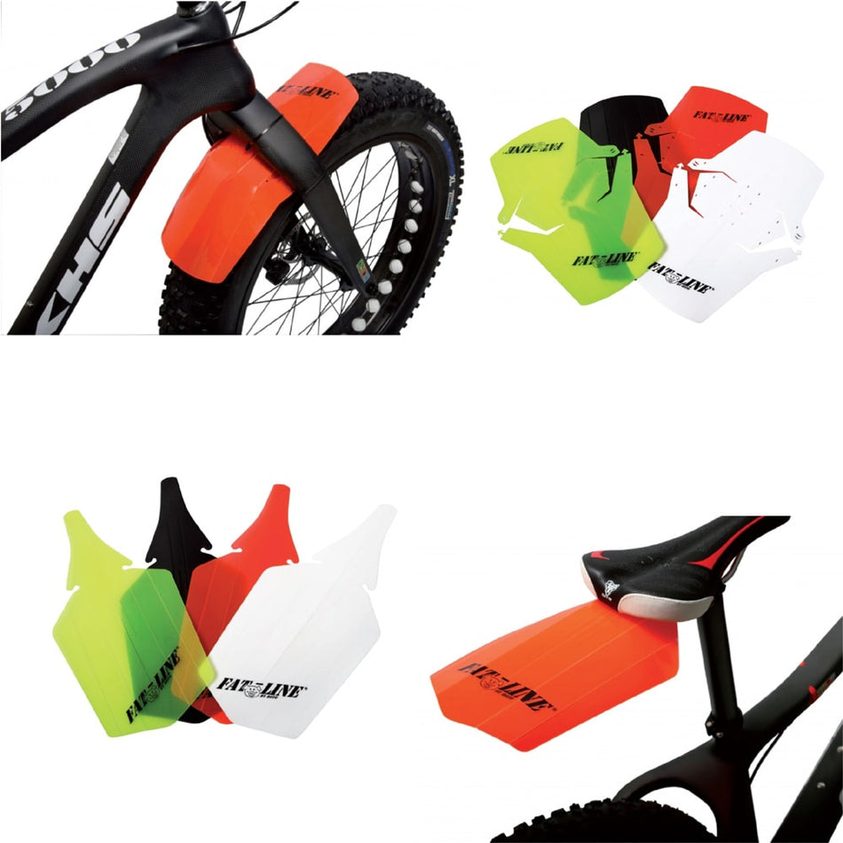FAT BIKE Front + Rear Fender Orange