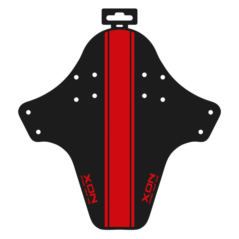 Front Fender in Foldable Nylon Black/Red 255x255mm