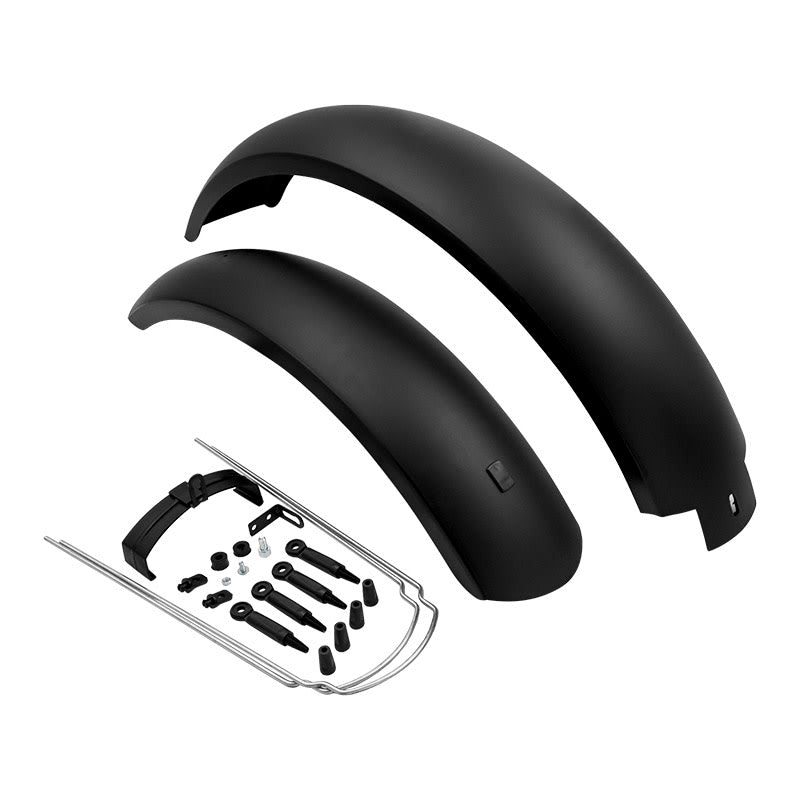 20" FAT BIKE Fenders in Black Plastic (Pair) + Rods Included