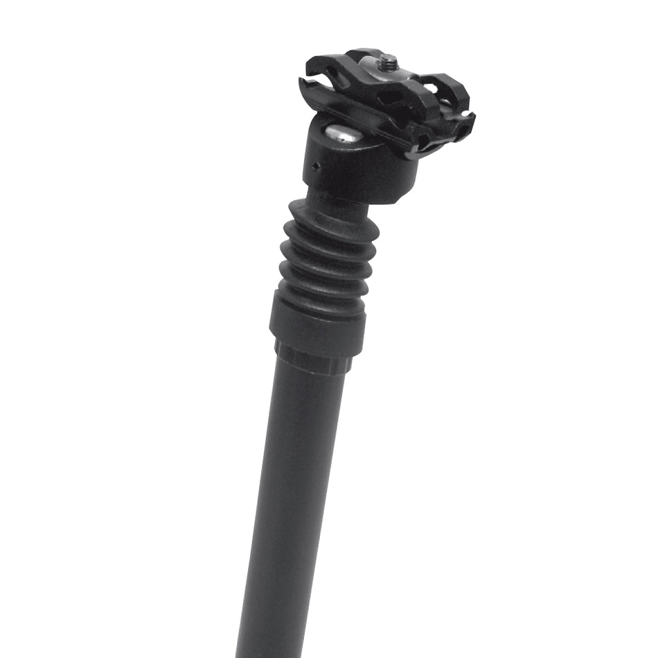 Tige de Selle 27,2x300mm Amortie en Aluminium Noir - Décalage : 20mm