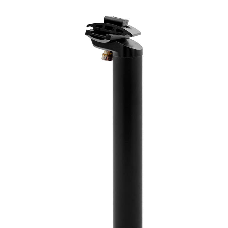 Tige de Selle 31,6x350mm en Aluminium Noir Réglable avec 1 Vis