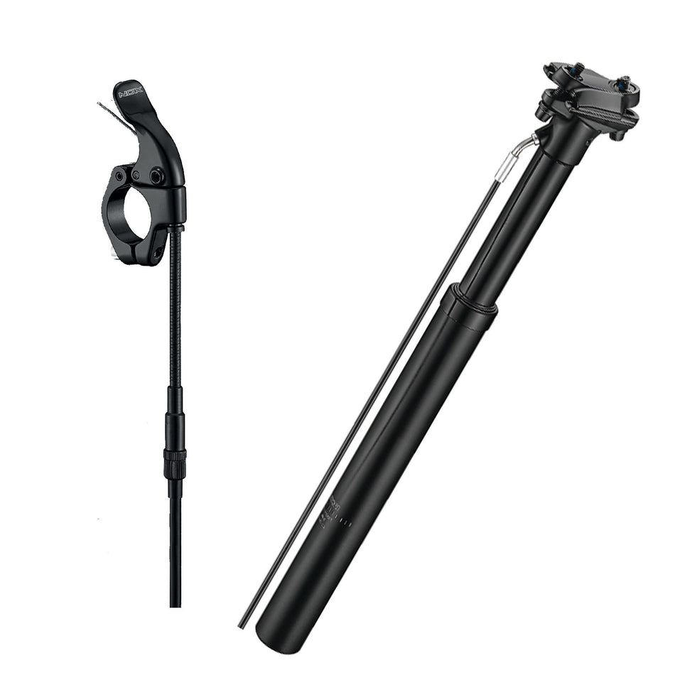 30.9x125mm Telescopic Seatpost in 6061 Aluminum - External Cable