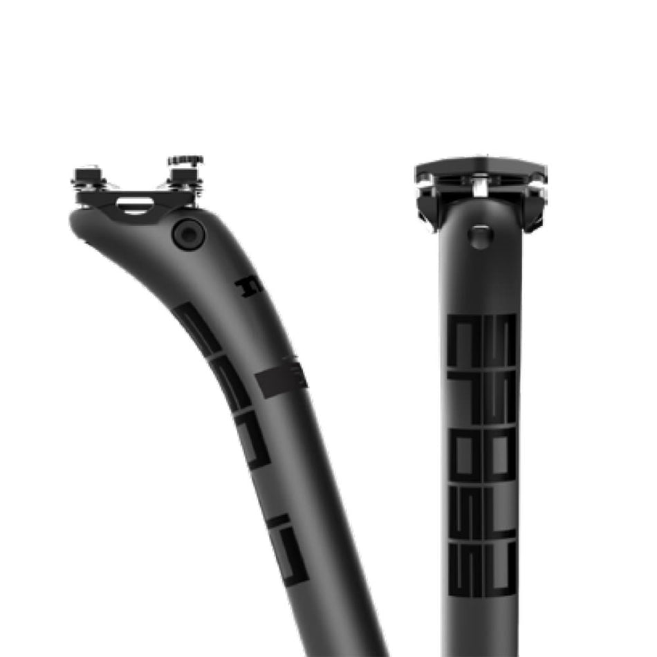 Tige de selle 27,2x400mm MUD CROSS finition Polish on Black Décalage : 25mm