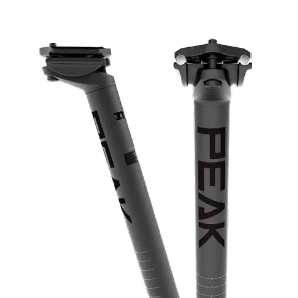 Tige de selle 30,9x400mm MUD PEAK finition Polish on Black Décalage : 20mm