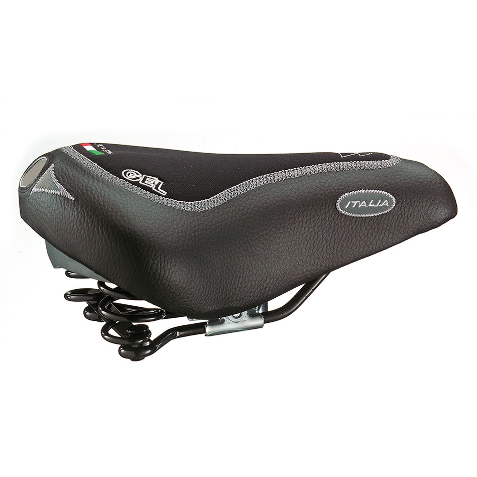 BRAVO S Saddle 275x180mm Gel Central Zone in Black Lycra