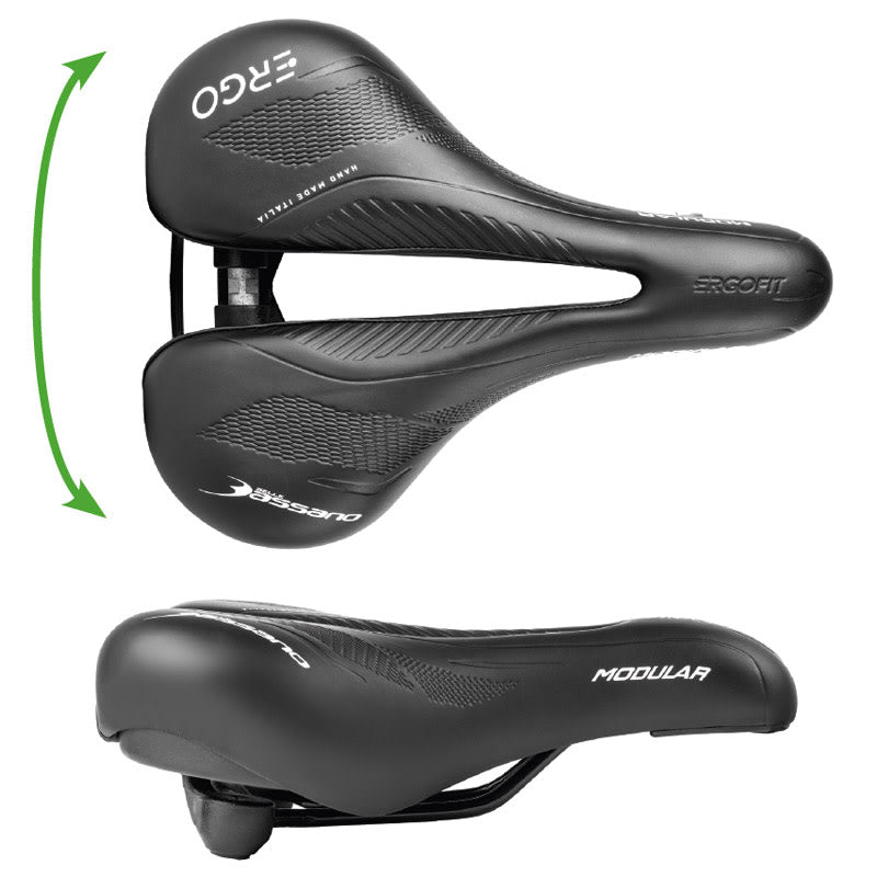 Saddle 265x185-225mm MODULAR ERGO E-CITY Unisex Black - 590gr