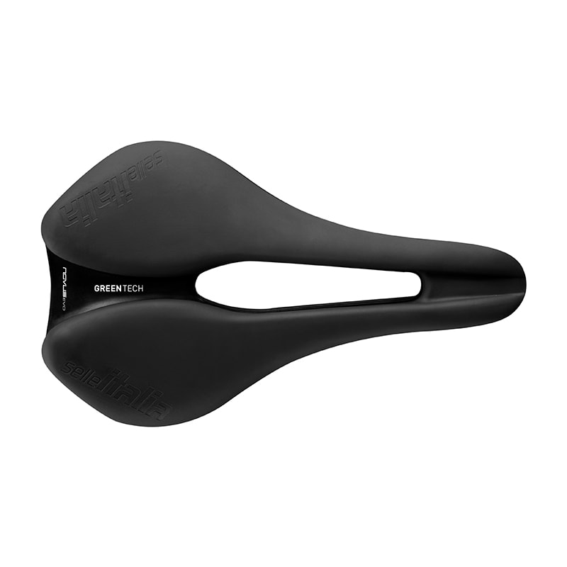 Saddle 145x245mm NOVUS BOOST EVO SPORT GREENTECH (L3) Black - 280gr