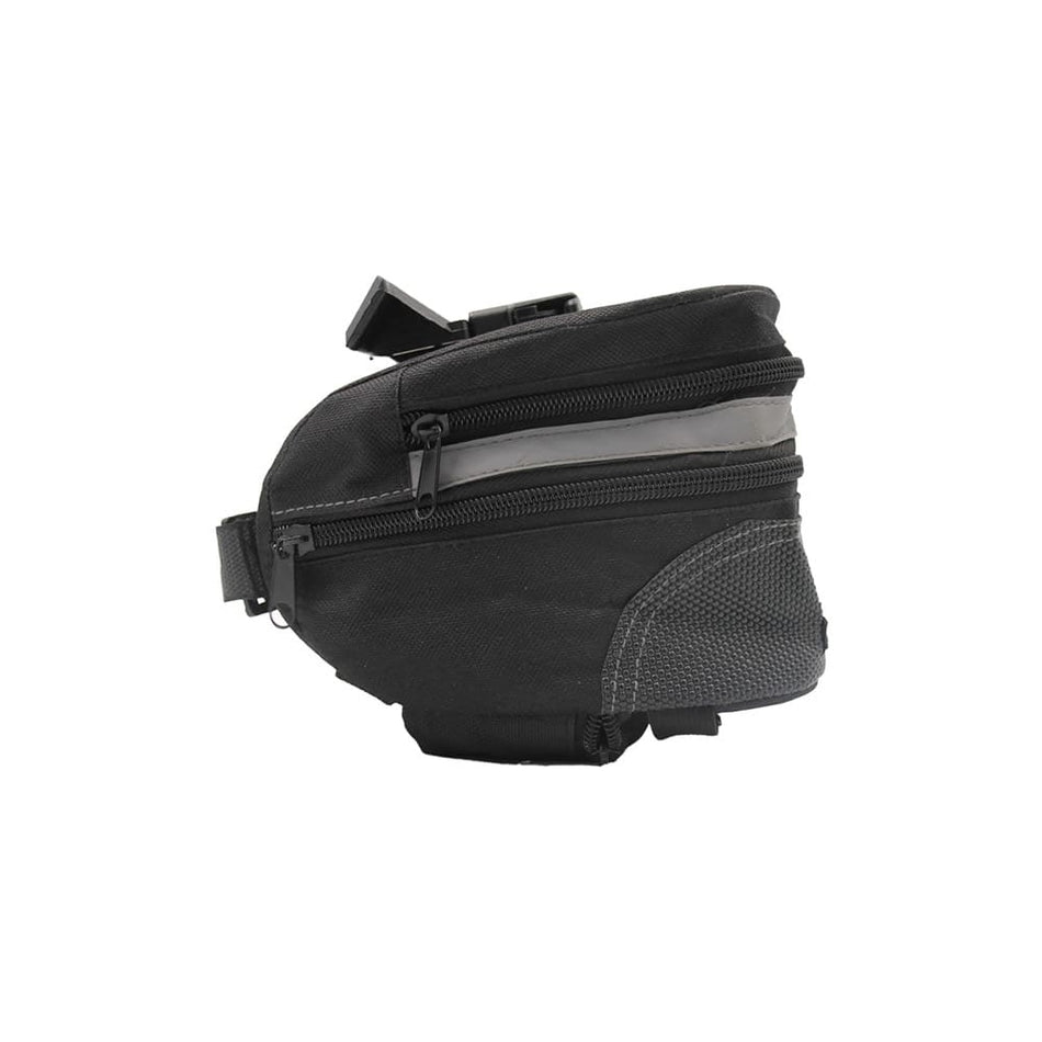 Sacoche de Selle 20x12x14cm Semi-Rigide avec Housse Imperméable