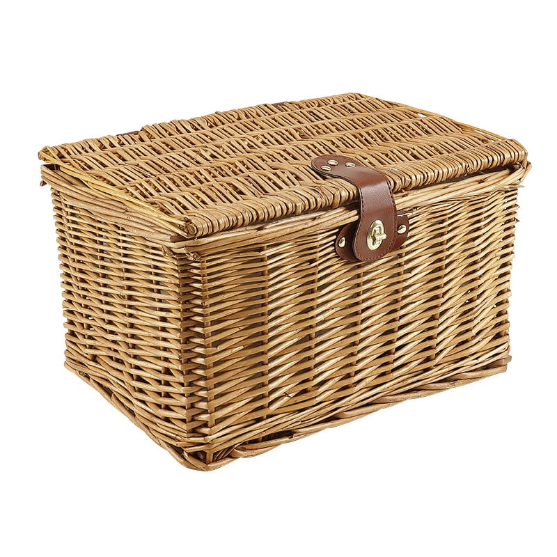 Front/Rear Basket 34x23x25cm Square in Brown Wicker