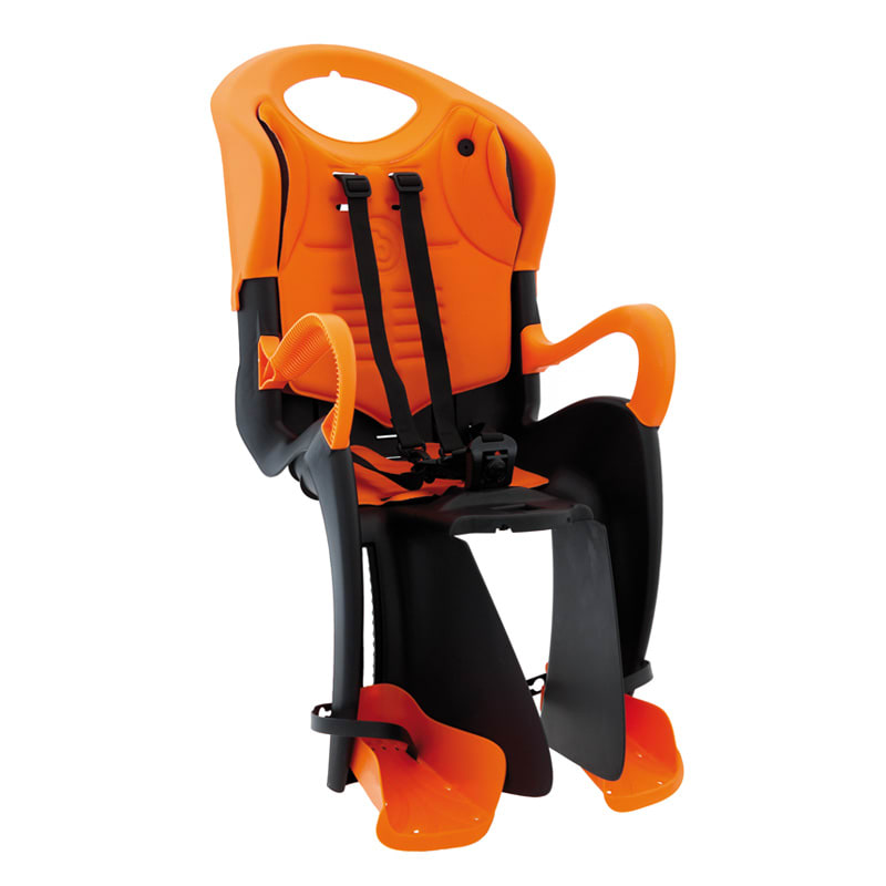 Siège Arrière TIGER Fixation au Cadre B-Fix Noir/Orange