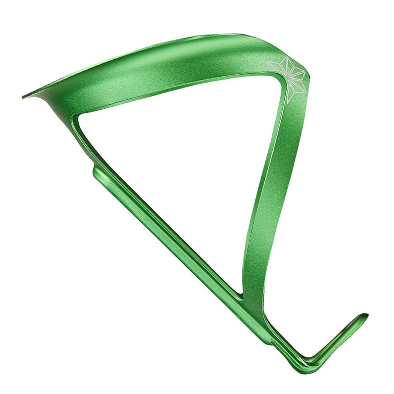 FLY CAGE Bottle Cage in Anodized Aluminum Green 18g