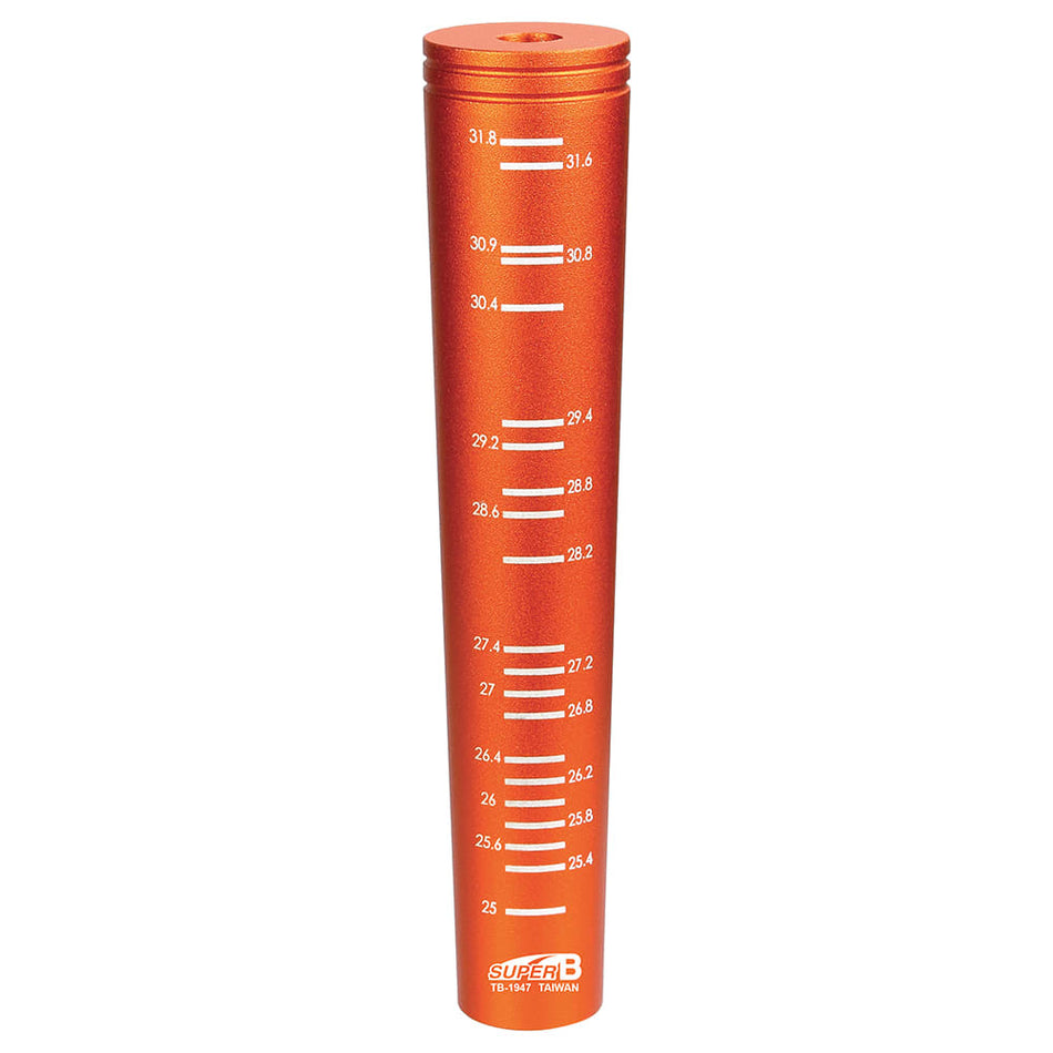 Mesureur de Diamètre de Tige de Selle de 25mm à 31,8mm Orange