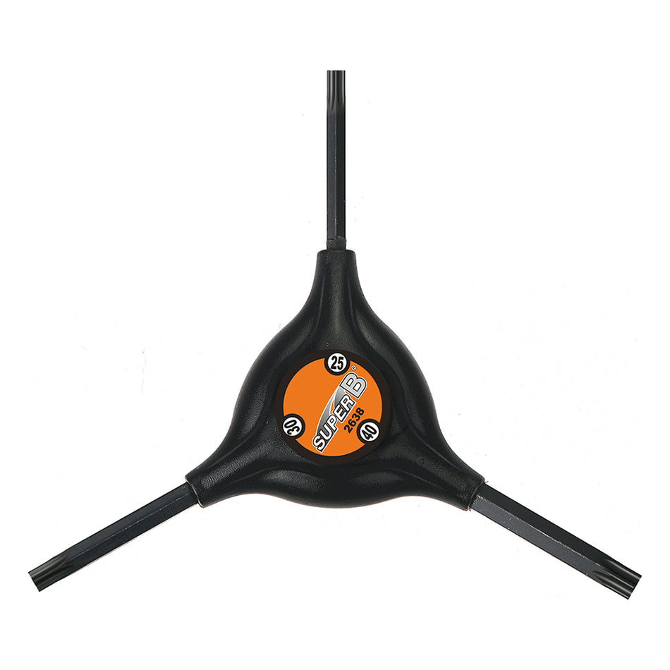 3-in-1 TorX Wrench T25/T30/T40 Black