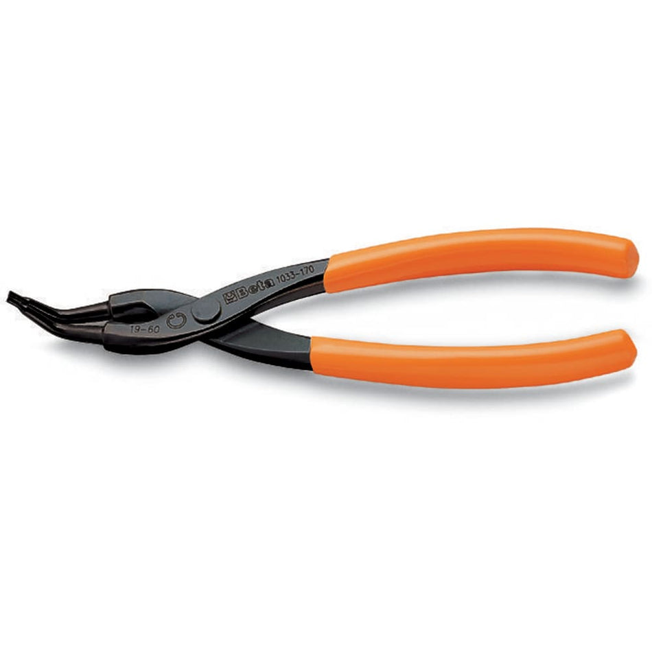 19/60mm Internal SEEGER Pliers with 45° Bent Tips (180mm)