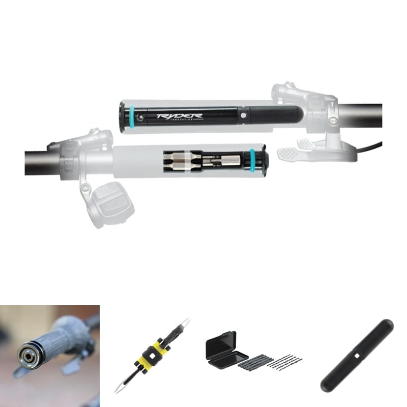 KIT réparation tubeless : SLUG PLUG et multitool 11 en 1 pour intérieur de guidon