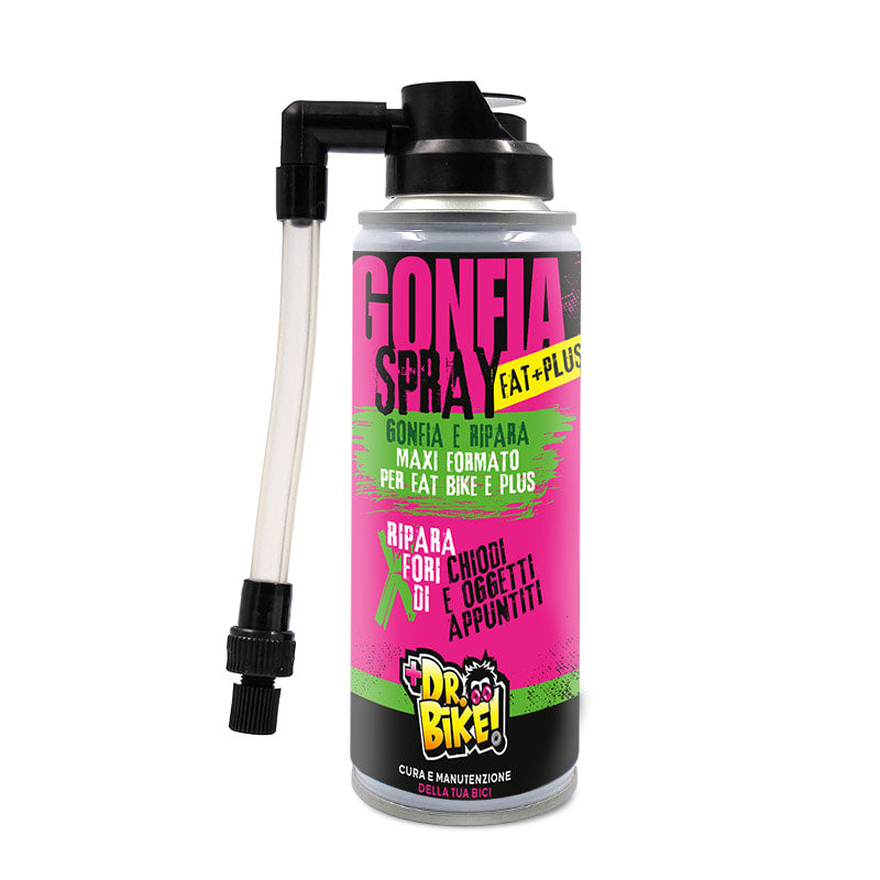 DR.BIKE PNEUS - Spray pour Fat Bike GONFLE ET RÉPARE - 200ml