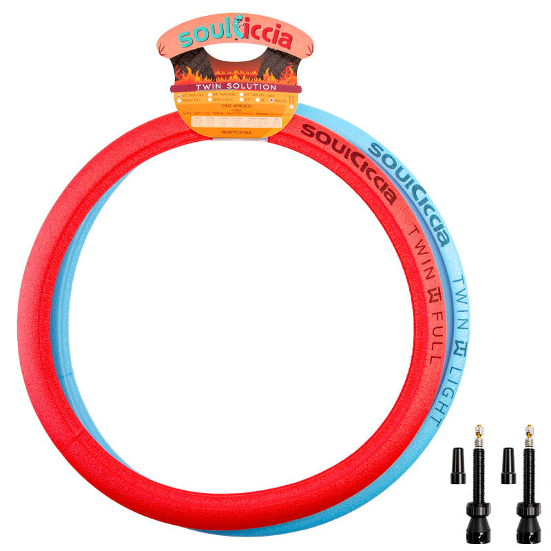 SOULCICCIA (KIT) 27.5"x43mm Twin Full+Light (2 Pieces) + 2 TBL Valves
