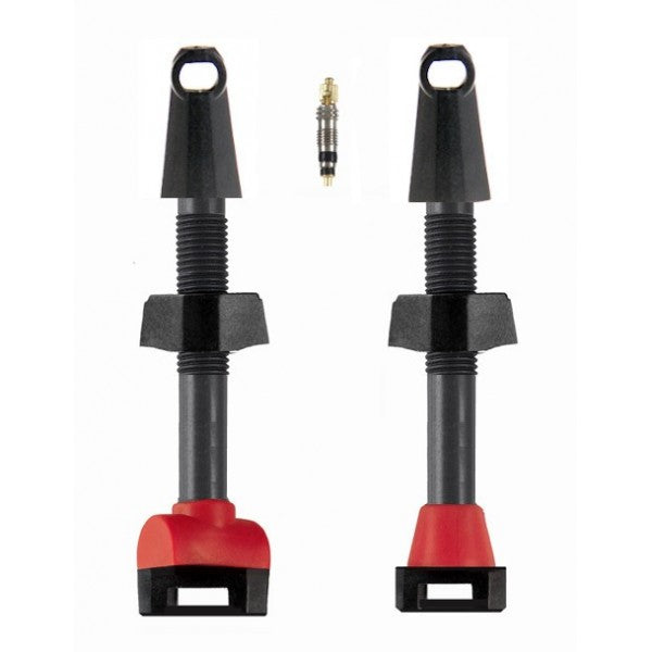 Coppia Di Valvole Presta Tubeless In Carbonio - 45mm