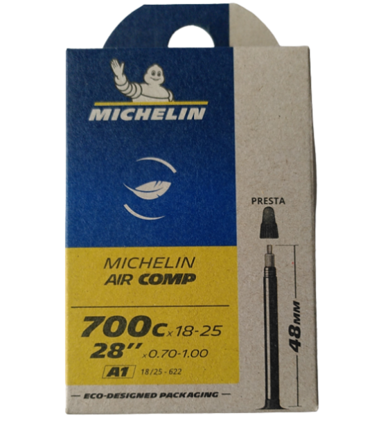 Michelin Air Comp 700x18-25 Presta Valvă de 48mm