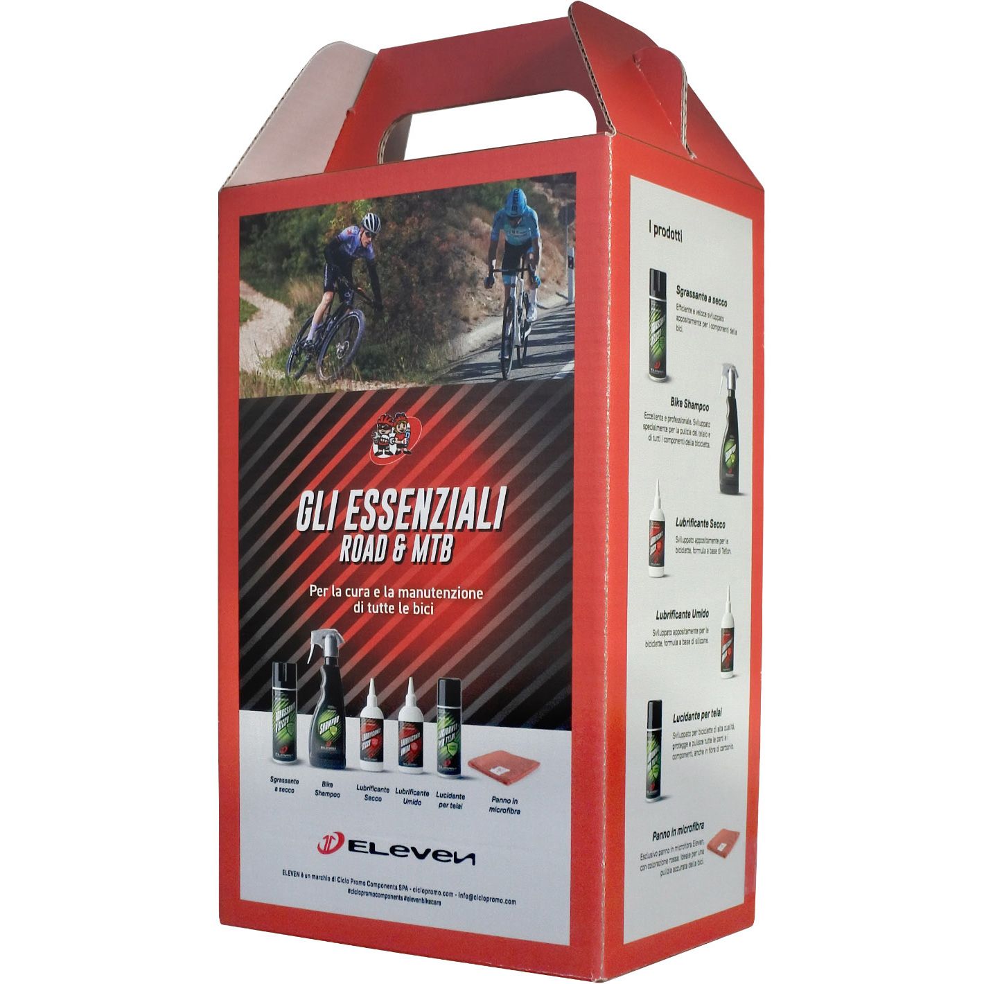 Eleven Kit The essential Road & MTB - Products for Care and Maintenance Bike with illustrious booklet