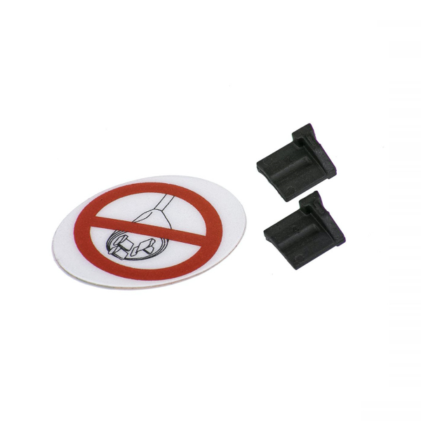 Bosch - Blind plug kit for power socket, 2 blind plugs and 1 adhesive label for closing unused eBike power sockets