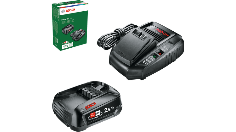 Bosch Starter Set 18 V (batteria da 2,5 Ah + AL 1830 CV)