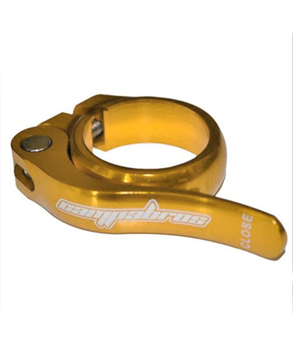 Collier Campa Bros avec serrage rapide en aluminium usiné CNC et gravé au laser