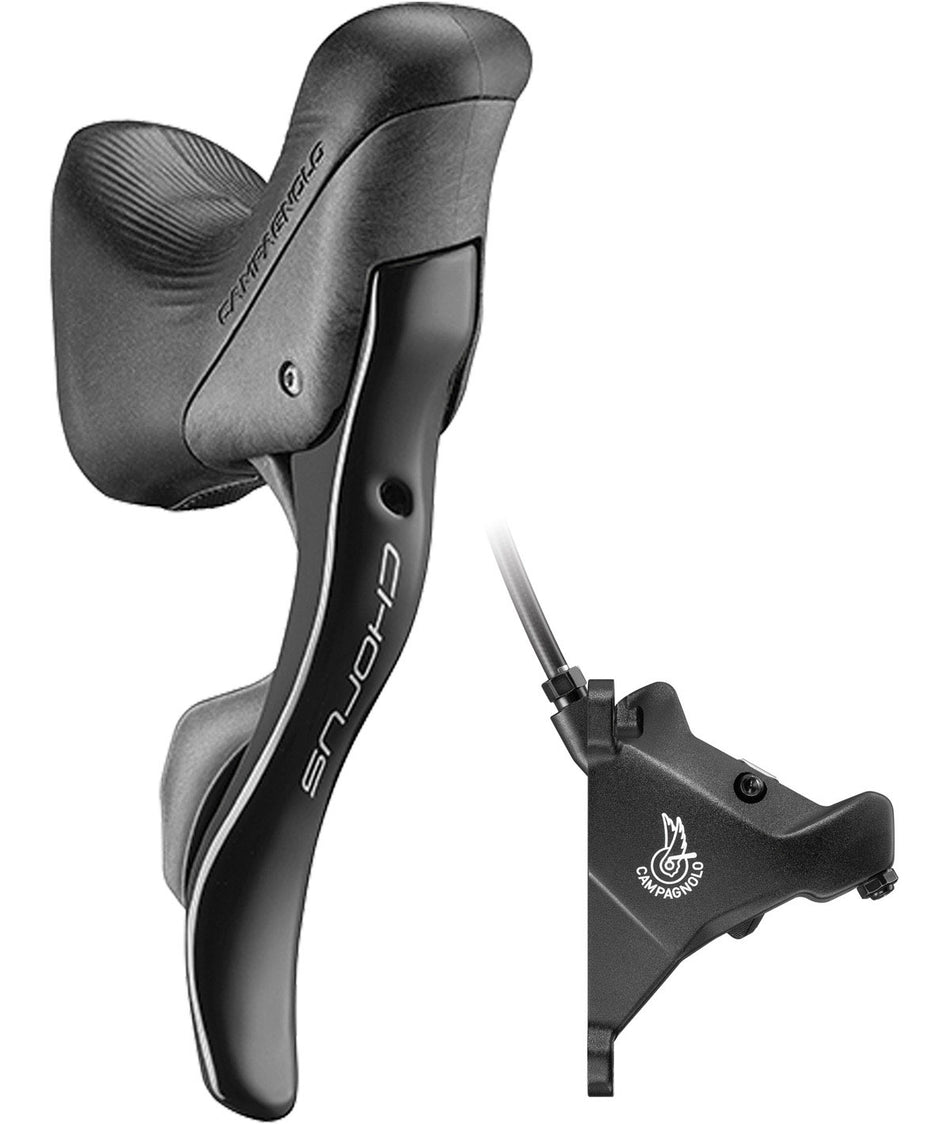 Commande Campagnolo Ergopower DB G Chorus 12v. + étrier avant 160 avec vis et huile