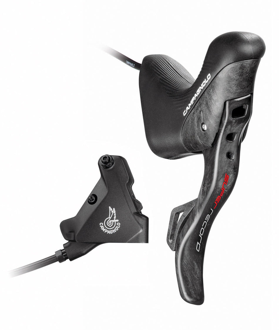 Commande Campagnolo Ergopower DB G Super Record EPS 12v. + étrier arrière 140 avec huile