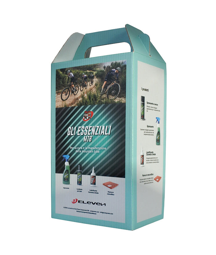 Eleven Essentials MTB Kit - Bike Care and Maintenance Products with Instruction Booklet