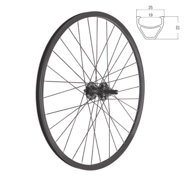 Easy - Roue arrière Kommando 2.0 Mtb i19 Disc 26" - SH11/HG, Center Lock