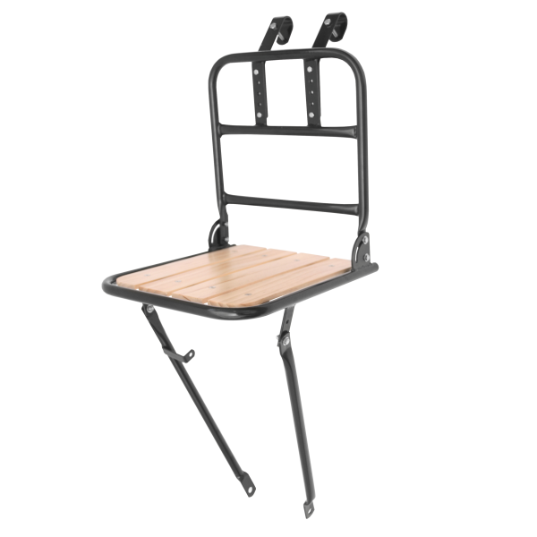 Easy - Porte-bagages avant acier HEAVY DUTY AVEC PLATEFORME EN BOIS 26"-28"