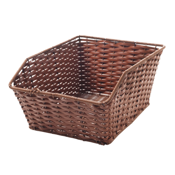 Easy - Panier arrière OSIER SYNTHÉTIQUE RECTANGULAIRE