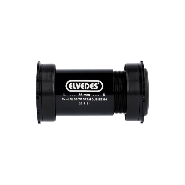 Elvedes - Boîtier de pédalier Route/Gravel TWIST FIT BB386 pour axe SRAM DUB