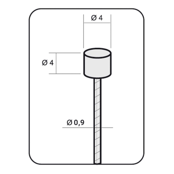 Elvedes - Slim shift cable head (4x4 mm)