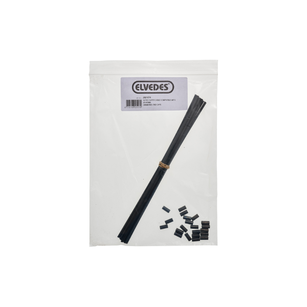 Elvedes - Gaines souple diam. 3,5 mm, 240mm avec 2 embouts de gaine