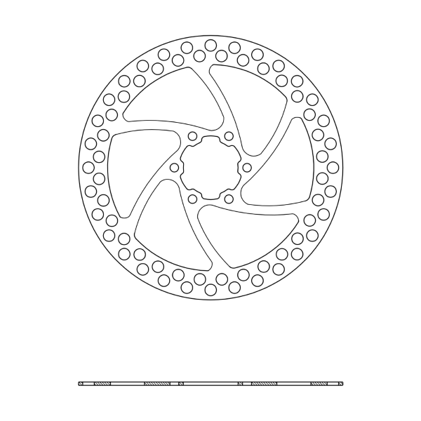 Ferodo Bikes - 6-hole ROUNDED Disc THICKNESS 1.8 MM