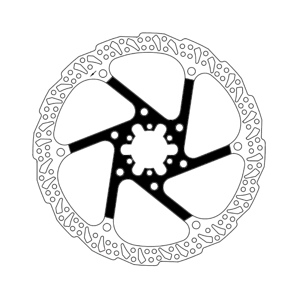 Ferodo Bici - Disque 6 trous OFF-ROAD ÉPAISSEUR 2 MM