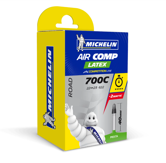 Chambre à air Michelin Air Comp Latex 700x22/23 Valve Presta 40mm