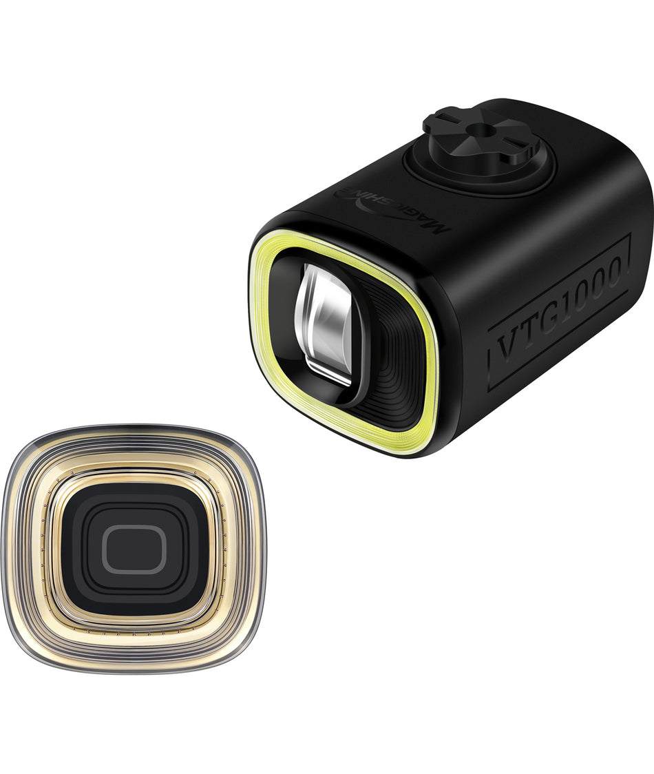 Kit feux à LED Magicshine VTG 1000 noir + VTG 50 Combo pour Brompton
