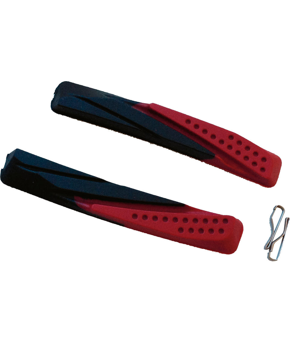 72mm MTB Replacement V-Brake Pads Black/Red Dual Compound