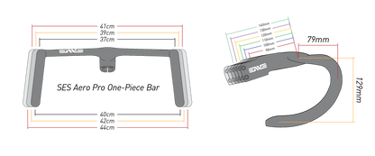 ENVE SES Aero Pro One Guidon Intégré 37/40cm