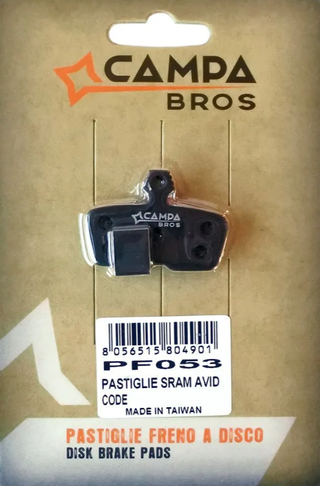 Plaquettes organiques Campa Bros PF053 pour Sram Avid Code