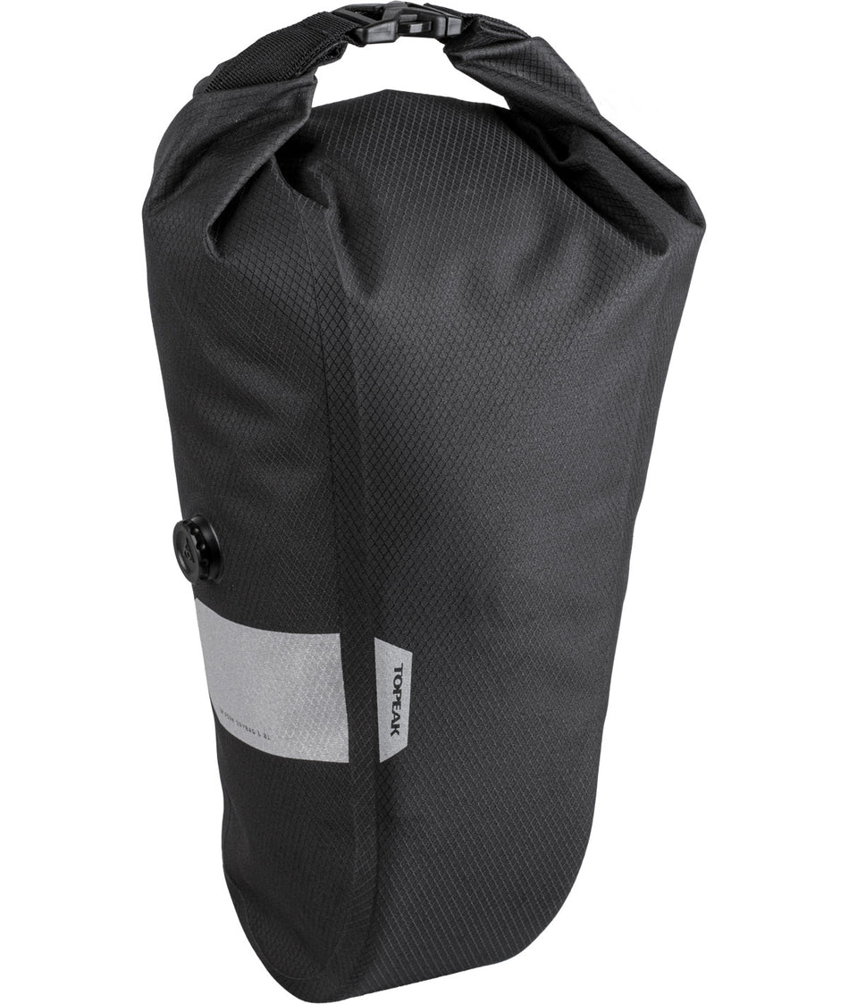 Topeak QR Fork Drybag Front Side Bag (5.8L) Black Waterproof with Quickclick System