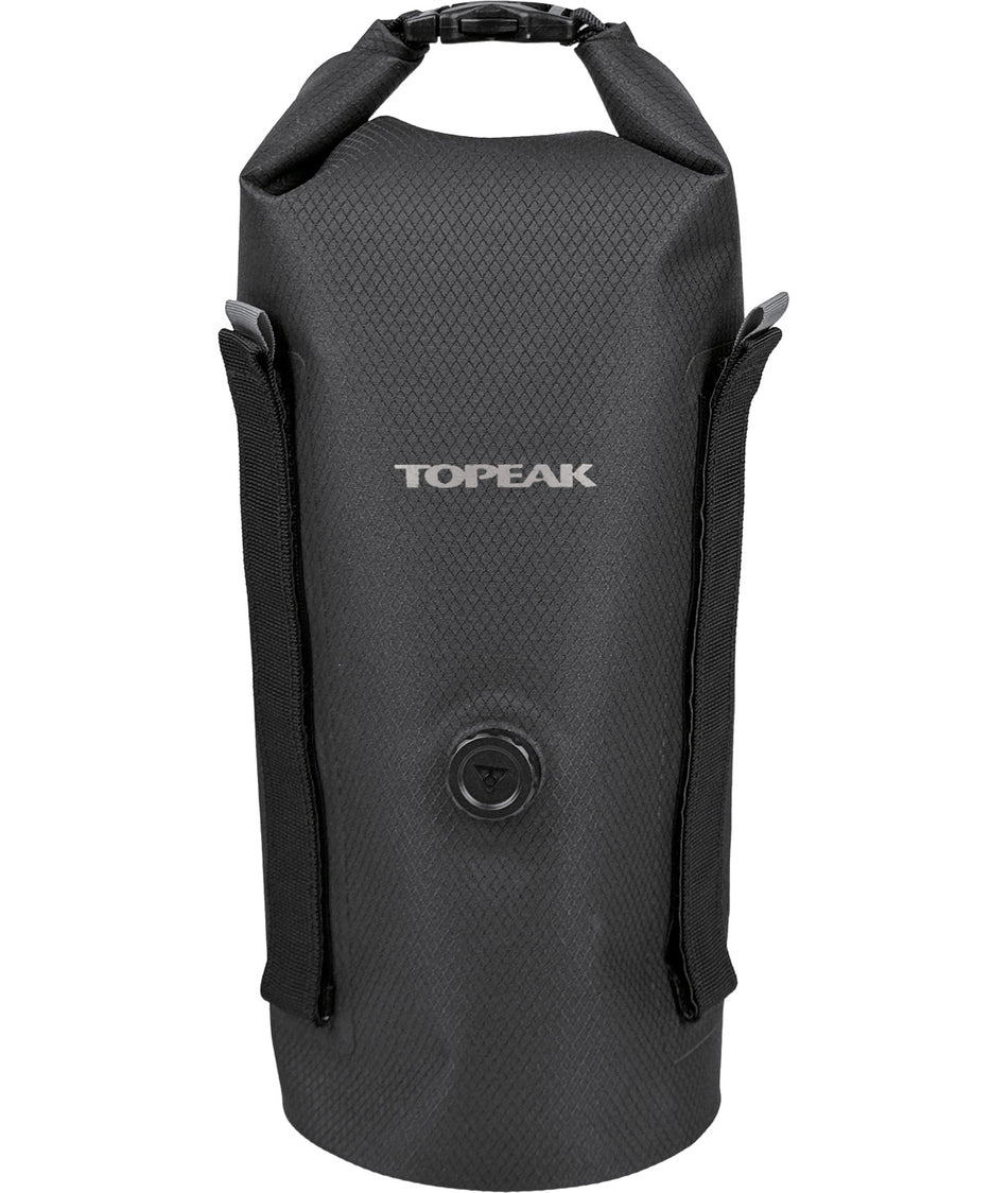 Topeak Fork Drybag Front Side Bag (4.0L) Black Waterproof Compatible with Versacage Mount