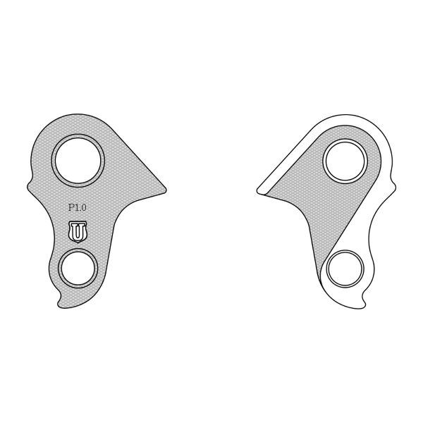 Union - Patte de dérailleur - GH-320