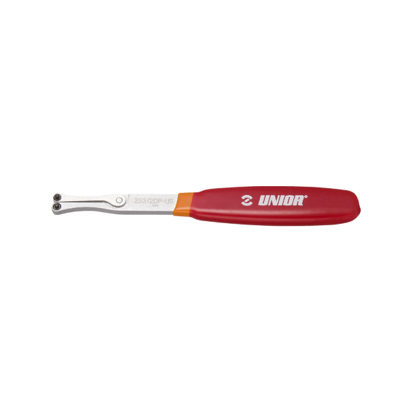 Unior - Chiave con perni, regolabile, per ghiere 253/2DP-US