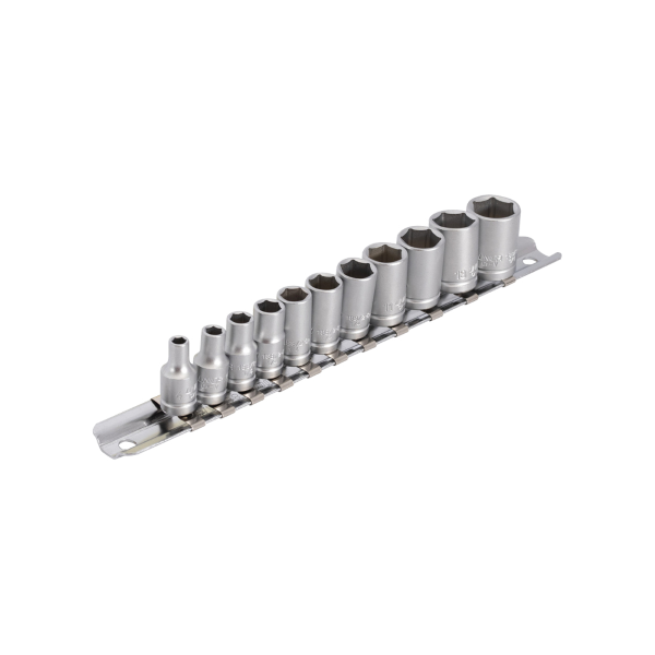 Unior - Set bussole 1/4 188H6P11 su binario - 4-14 mm